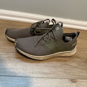 Womens New Balance walking shoes olive green